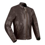 Blouson cuir segura laxey marron - m