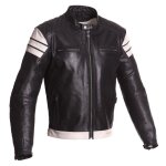 Blouson cuir segura looping noir / �cru - 2xl
