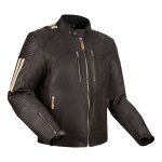 Blouson cuir segura orion marron / beige - xl