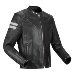 Blouson cuir segura romeo noir / blanc - s