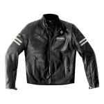Blouson cuir spidi ace leather blanc cass� / noir - 46