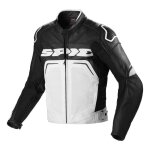Blouson cuir spidi evorider leather perforated noir / blanc - 46
