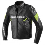 Blouson cuir spidi ignite noir / vert kawasaki - 46