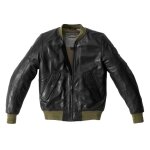 Blouson cuir spidi super noir / vert - 46