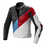 Blouson cuir spidi super - r rouge / bleu - 46