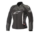 Blouson cuir / textile femme alpinestars stella sp x noir / blanc - 38