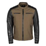 Blouson cuir / textile helstons cruiser kaki - l