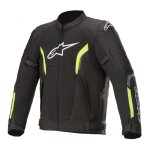 Blouson textile alpinestars ast v2 air noir / jaune fluo - s