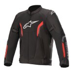 Blouson textile alpinestars ast v2 air noir / rouge fluo - s