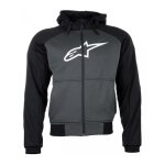 Blouson textile alpinestars chrome sport anthracite / noir / blanc - s