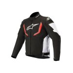 Blouson textile alpinestars t - gp r v2 waterproof noir / blanc / rouge - s