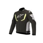 Blouson textile alpinestars t - gp r v2 waterproof noir / gris / jaune fluo -