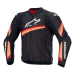 Blouson textile alpinestars t - gp plus r v4 black / red fluo - 3xl