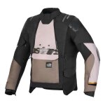 Blouson textile alpinestars halo v2 drystar aluminium / walnut / black - s