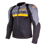 Blouson textile alpinestars smx air gris fonc� / noir / orange fluo - l