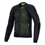 Blouson textile alpinestars troop - air black / yellow fluo - m