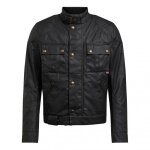 Blouson textile belstaff brooklands wax 2. 0 noir - s