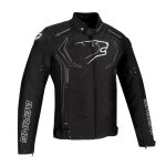 Blouson textile bering guardian noir / blanc / gris argent - s