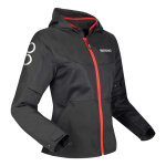 Blouson textile bering lady profil noir / rouge - t0