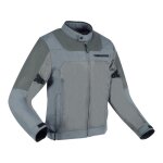 Blouson textile bering malibu gris - s