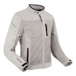 Blouson textile bering ozone argent - m
