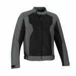 Blouson textile bering riko gris / noir - s