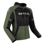 Blouson textile bering spirit noir / kaki - m Blouson textile bering spirit noir / kaki - m