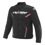 Blouson textile enfant ixon striker 2 kid noir / rose vif - 8 ans
