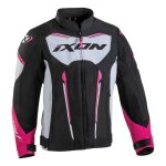 Blouson textile enfant ixon striker air kid lady noir / blanc / fushia - 14