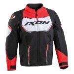 Blouson textile enfant ixon striker air kid noir / rouge / blanc - 10ans