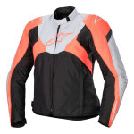 Blouson textile femme alpinestars stella t - jaws v4 wp black / ice gray / f
