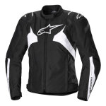 Blouson textile femme alpinestars stella t - jaws v4 wp black / white - m