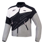 Blouson textile femme alpinestars stella moshell black fur gray off wh