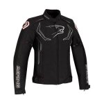 Blouson textile femme bering lady guardian noir / blanc / rouge - t3