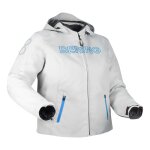 Blouson textile femme bering lady warwick queen size gris clair / bleu �