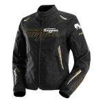 Blouson textile femme furygan agata noir / blanc / or - s