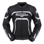 Blouson textile femme furygan mystic evo vented noir / blanc - l
