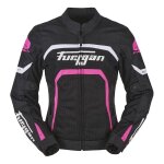 Blouson textile femme furygan mystic evo vented noir / blanc / rose - s