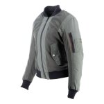 Blouson textile femme helstons elisa air kaki - s