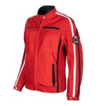 Blouson textile femme helstons queen mesh rouge - s Blouson textile femme helstons queen mesh rouge - s