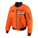 Blouson textile femme helstons tigresse orange - s