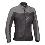 Blouson textile femme ixon orion lady anthracite / gris / rouge - xs