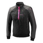 Blouson textile femme ixon siwa lady noir / anthracite / rose vif - xs