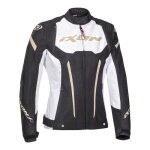 Blouson textile femme ixon striker lady noir / blanc / or - xs Blouson textile femme ixon striker lady noir / blanc / or - xs