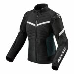 Blouson textile femme rev it arc h2o ladies noir / blanc - 34