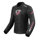 Blouson textile femme rev'it sprint h2o ladies noir / rose - 38