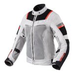 Blouson textile femme rev'it tornado 3 argent / noir - 36