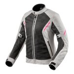 Blouson textile femme rev it torque 2 h2o ladies noir / gris clair - 36