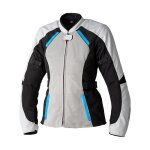 Blouson textile femme rst ava mesh gris / noir / bleu - xs