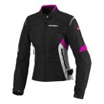 Blouson textile femme spidi flash tex lady noir / fushia - xxs